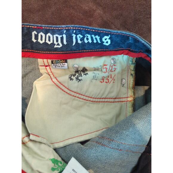 Coogi Embroidered Jeans Women's 5/6 33 1/2L - Picture 8 of 14